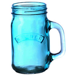 Kilner Handled Jar, Green, 0.4L Blue